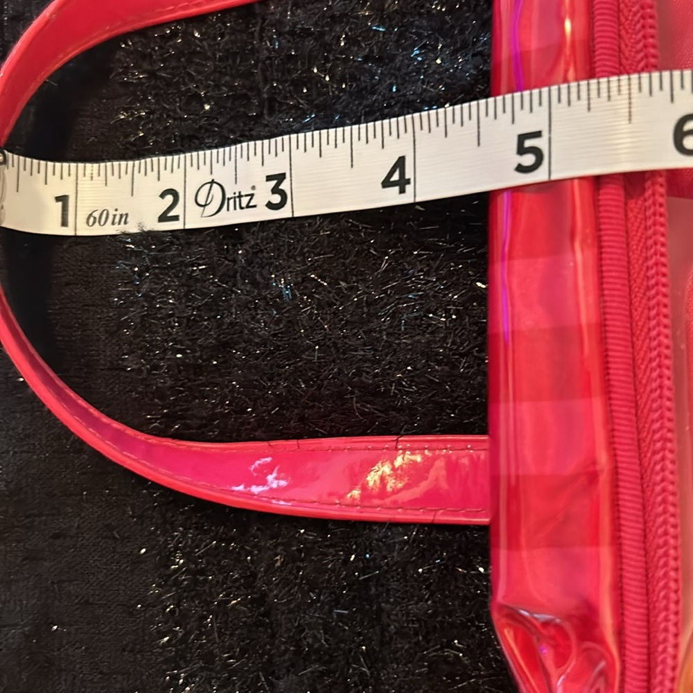 Victoria's Secret Red Striped Bag - Picture 9 of 9